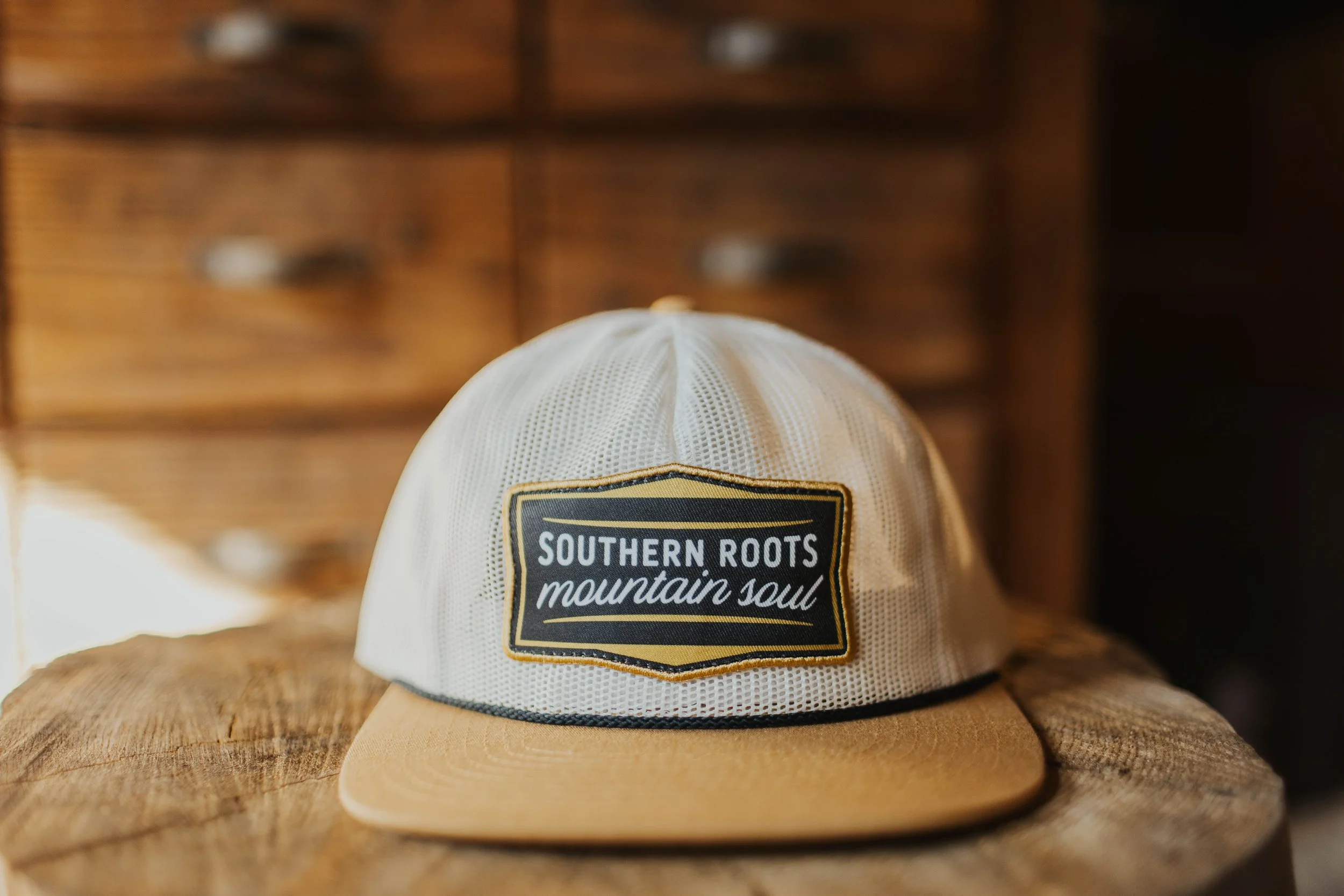 Southern Roots All Mesh Snap Back Hat — ROOT HOUSE Coffee + Shop